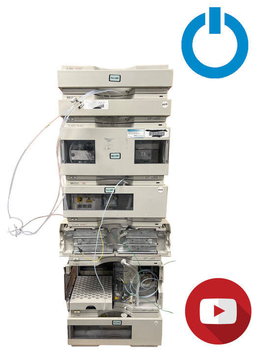 Agilent HP 1100 Series 7-piece HPLC System ALSTherm ,ALS, VWD, BinPump, Degasser ,Colcom