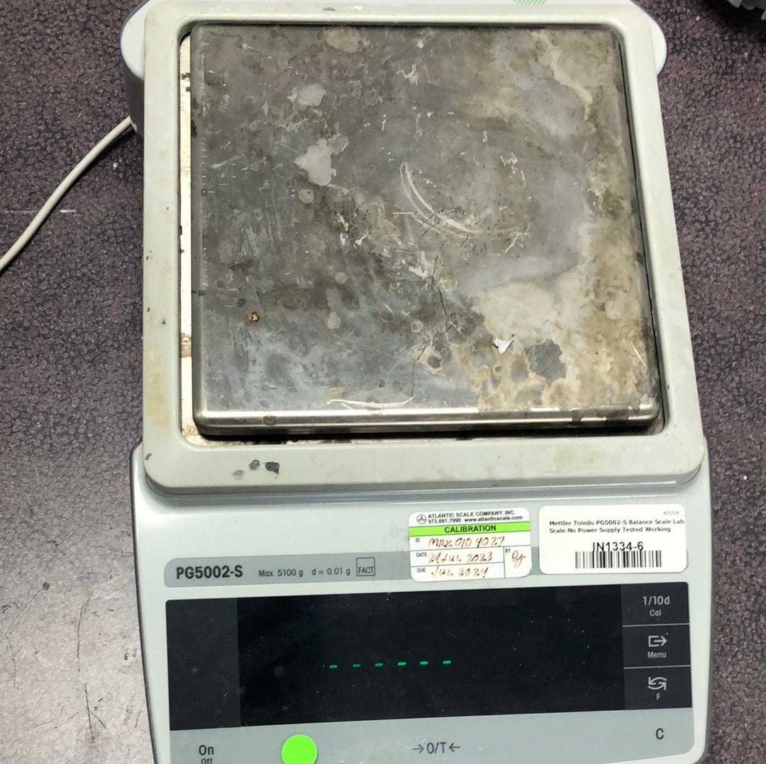 Mettler Toledo PG5002-S PG 5002 -s Balance Scale Lab Scale No Power Supply Tested Working