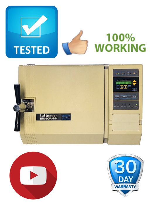 Tuttnauer 2540E Autoclave Steam Sterilizer 220v Tattoo Tested Working Warranty