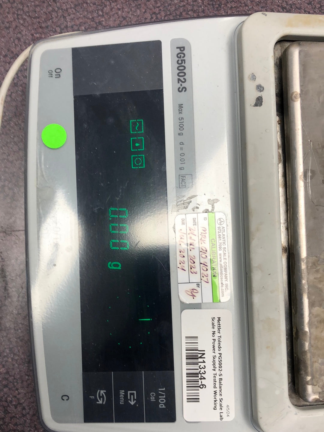 Mettler Toledo PG5002-S PG 5002 -s Balance Scale Lab Scale No Power Supply Tested Working