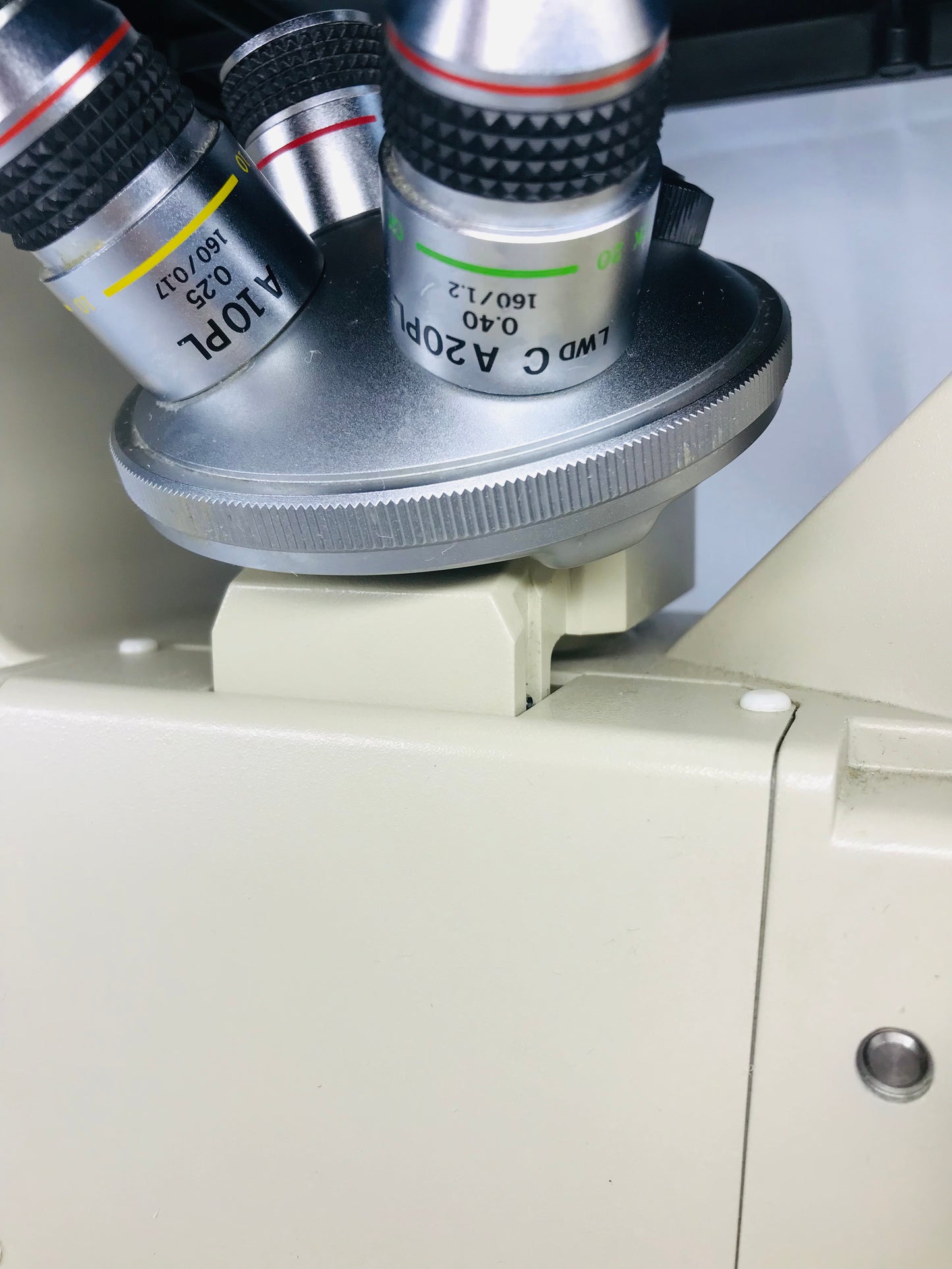 Olympus CK2 Inverted Phase Contrast Microscope W/ 3 Objectives 4x 10x 20x