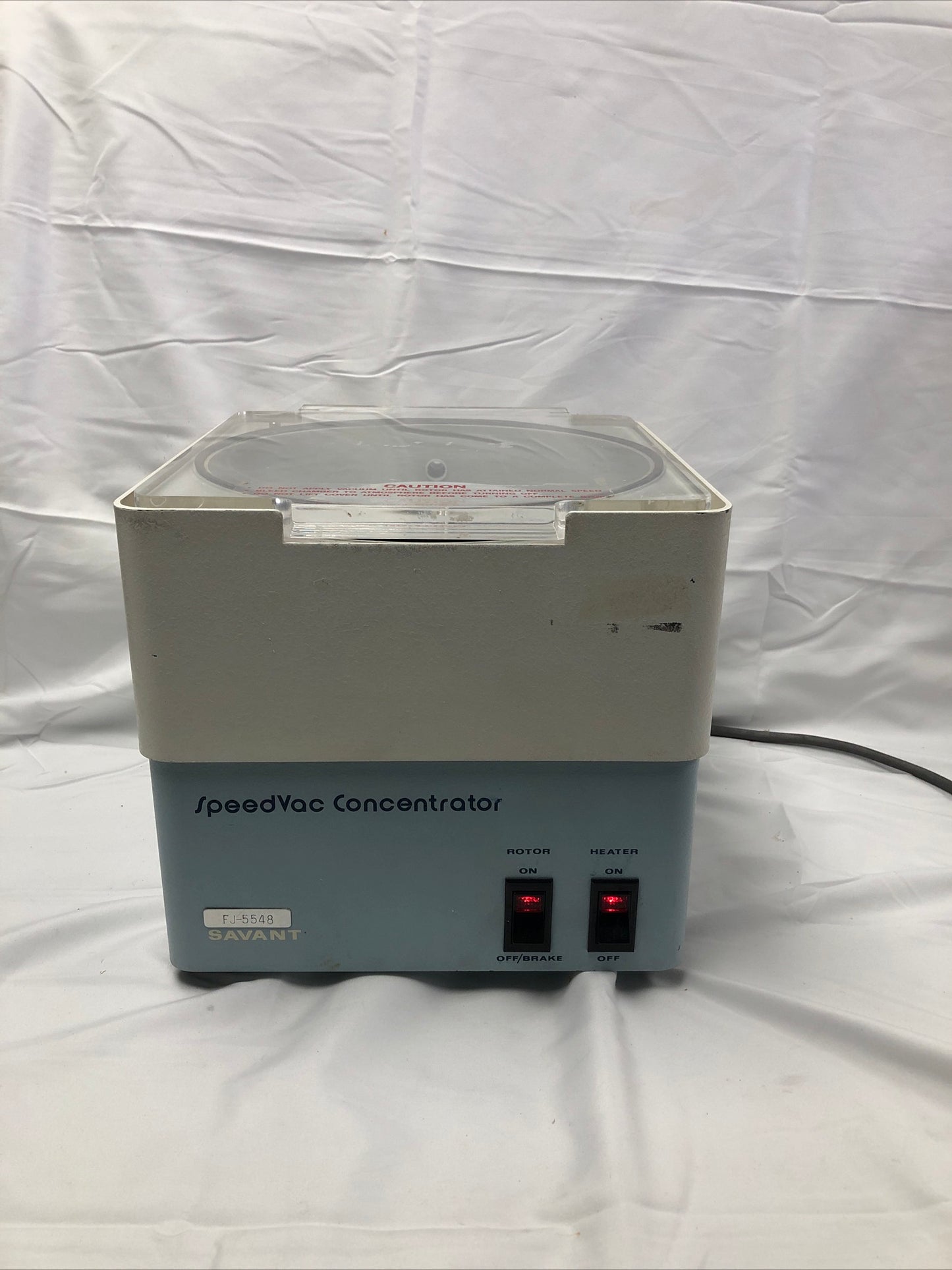 Savant SVC 100 H SpeedVac Concentrator Heated Lab Centrifuge Working
