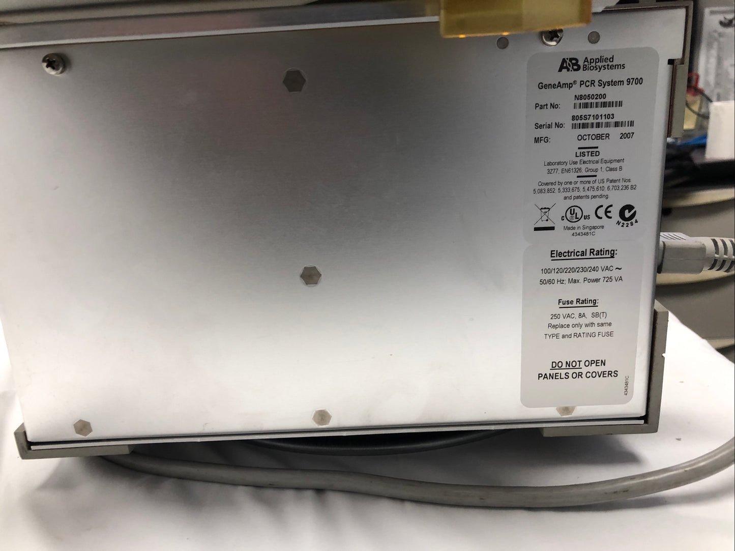 ABI Applied Biosystems GeneAmp PCR 9700 duble 96-Well Silver Thermocycler Video