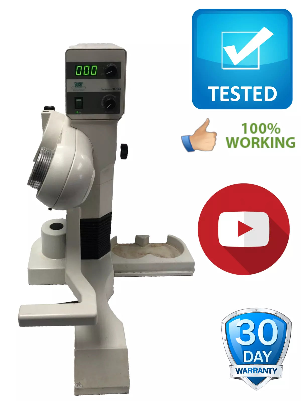 Buchi R-124 Rotavapor Benchtop Rotary Evaporator with Digital Display