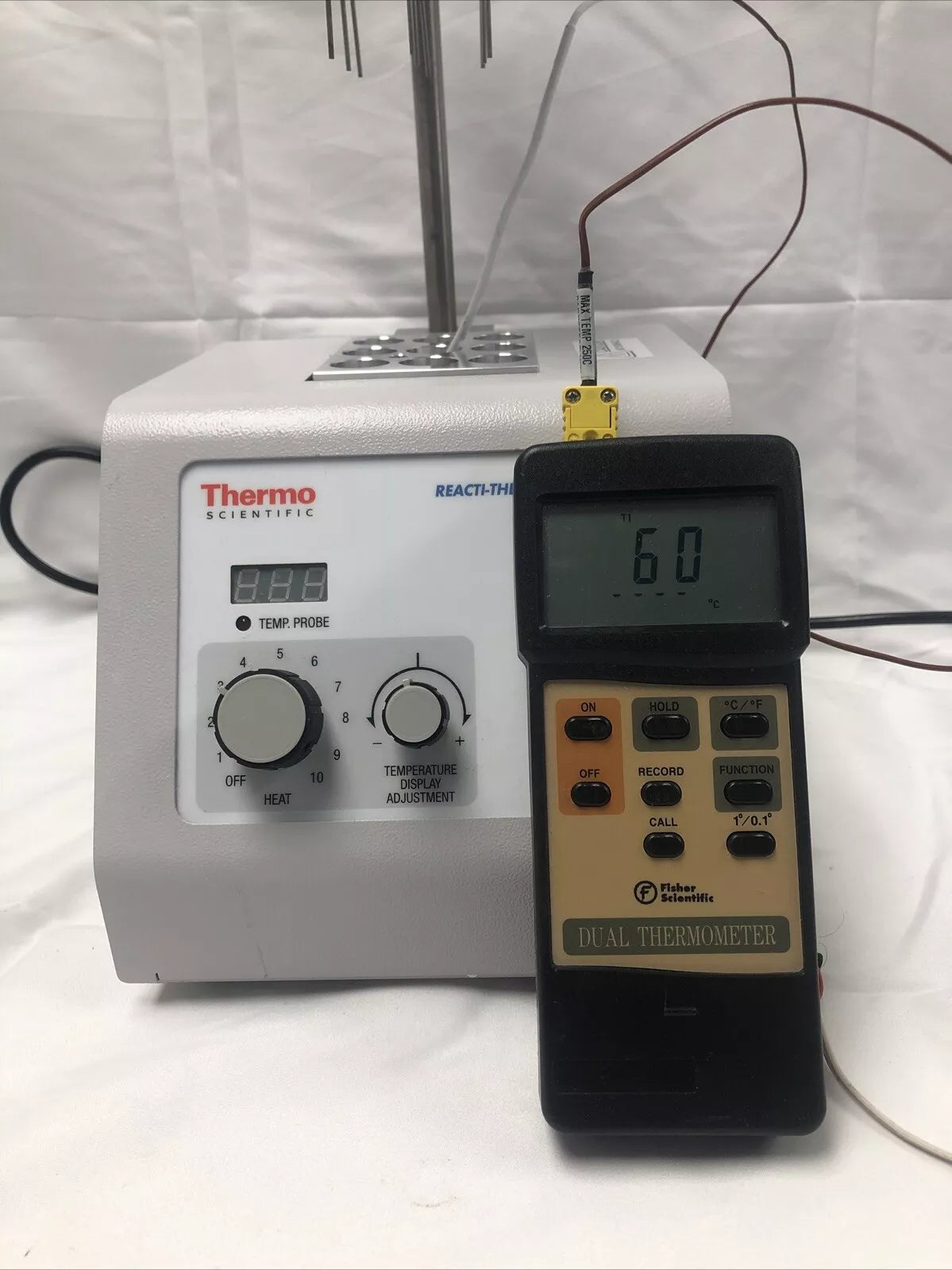 Thermo Scientific Reacti-Therm I #TS-18822 W/ Reacti-Vap I TC-18825 Tube Block