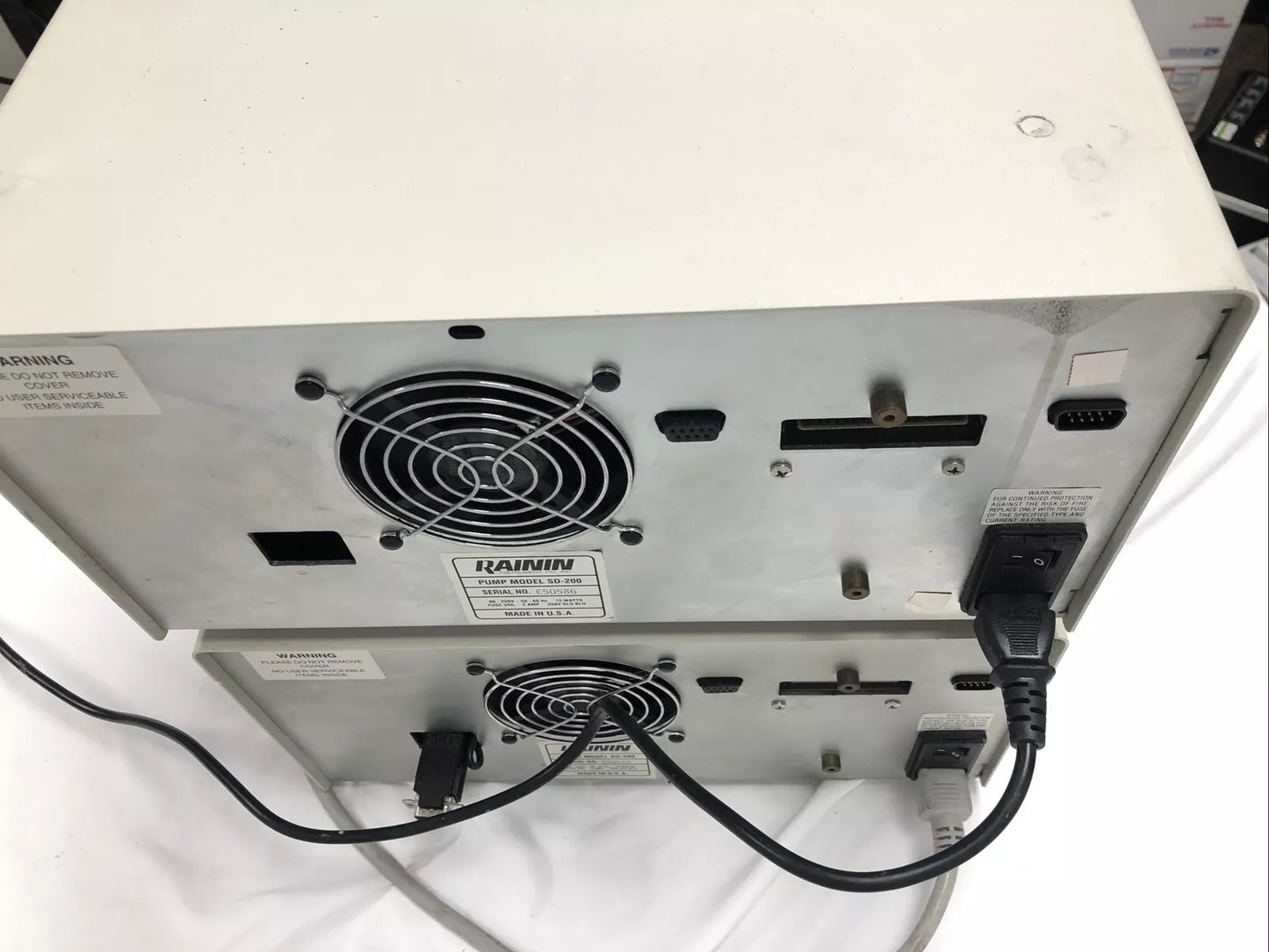 set of 2 Varian Dynamax SD-200 HPLC Pump Rainin Solvent Delivery System Video