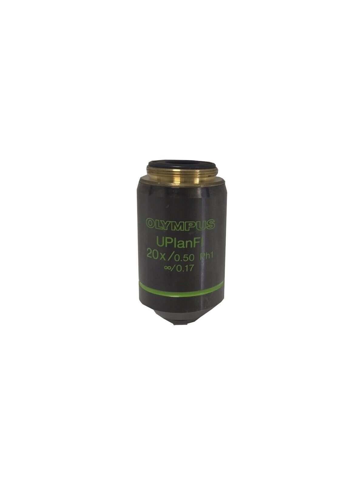 Olympus UPlanFL Ph1 20x0.50 ph1 Phase Contrast Microscope Objective Tested