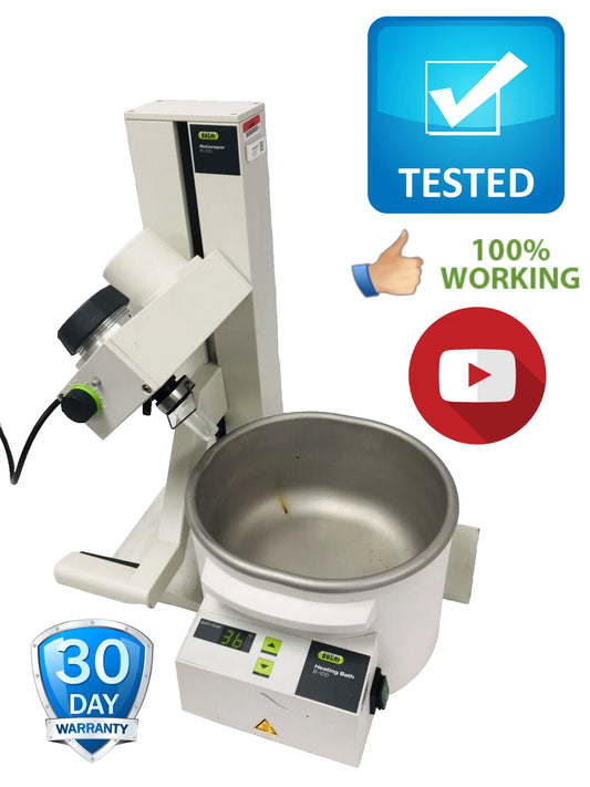 Buchi Rotavapor R-100 Rotary Evaporator With B-100 HB Heating Bath