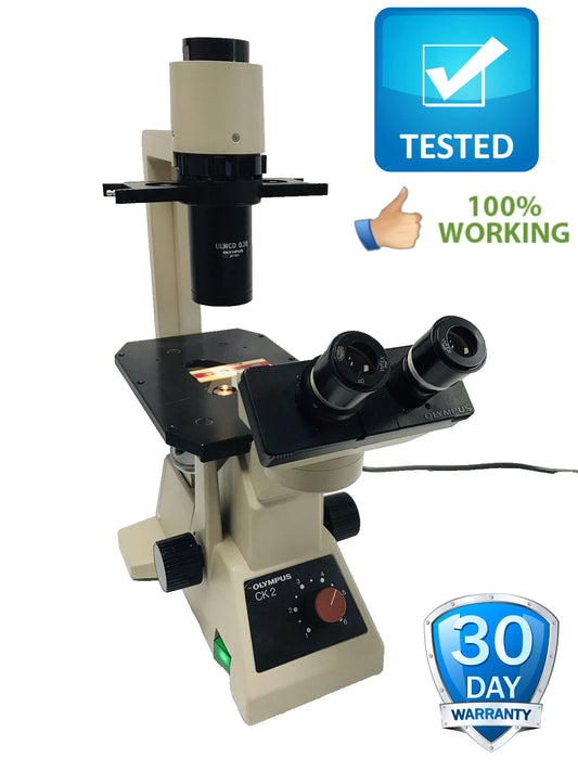 Olympus CK2 Lab Microscope with 2 SPlan Objectives Tested Working