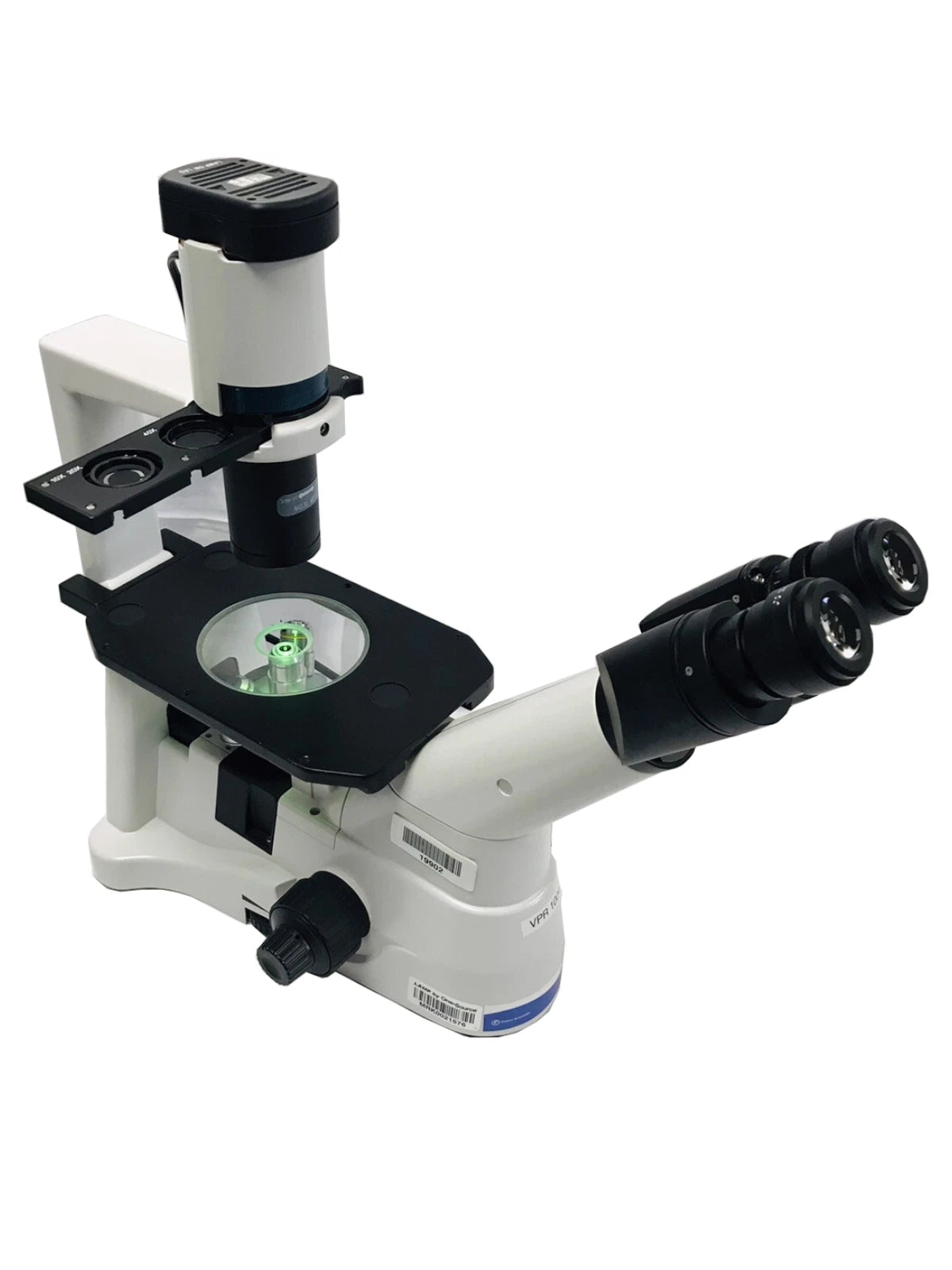 Fisher Micromaster Inverted Microscope 12575250 w/4x 10x 20x Objectives