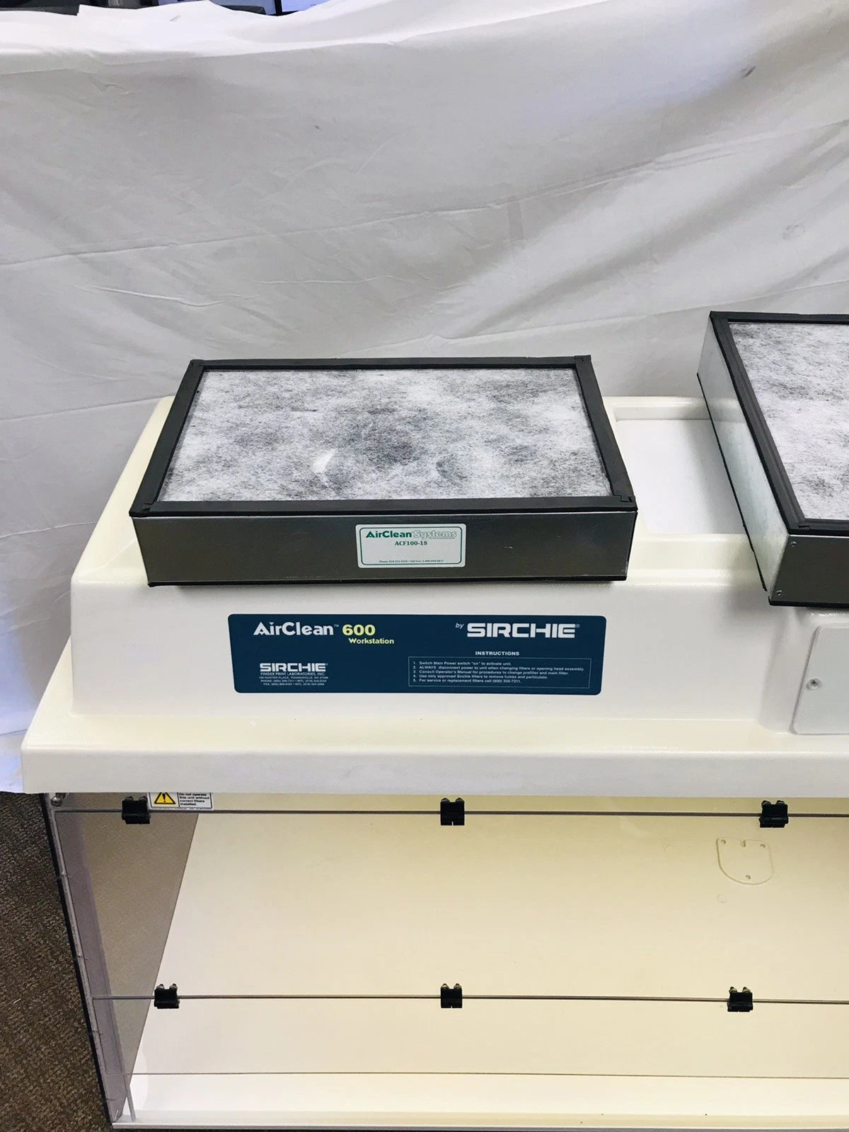 Airclean 600 PCR Workstation AC648A AC600 Series Ductless Chemical Fume Hood