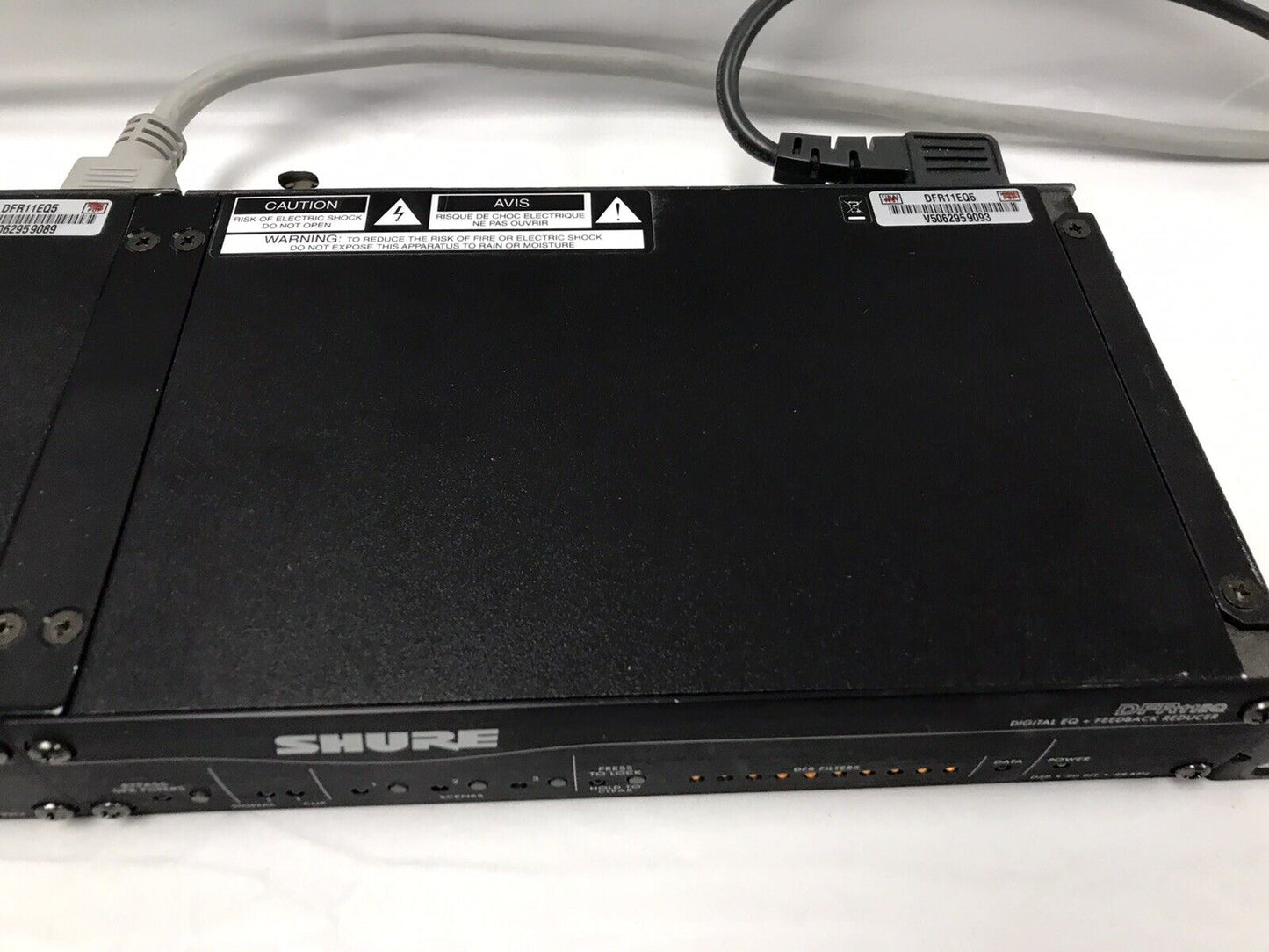 Shure DFR11EQ Digital EQ + Feedback Reducer & UA507 Dual Rack Mount