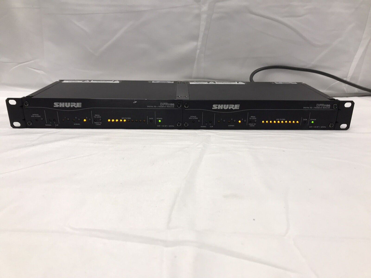 Shure DFR11EQ Digital EQ + Feedback Reducer & UA507 Dual Rack Mount