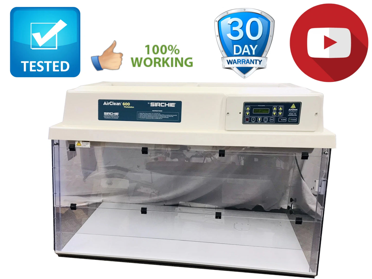 Airclean 600 PCR Workstation AC648A AC600 Series Ductless Chemical Fume Hood