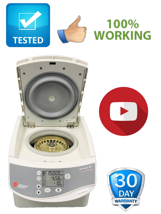 Beckman Coulter Refrigerated Microfuge 20R with Rotor W/Lid Tested Video B31612