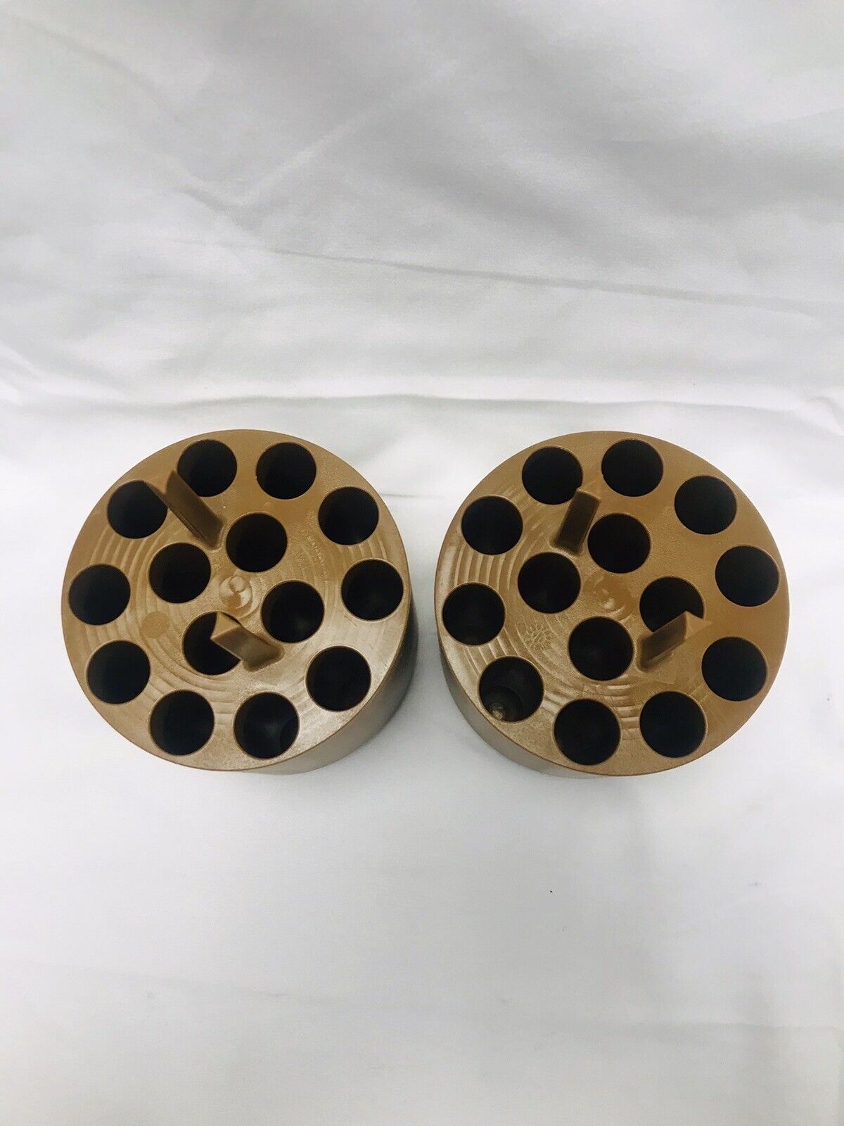 Pair of Thermo Scientific 75003639 Centrifuge Rotor 14 x 15mL Tube Adapter