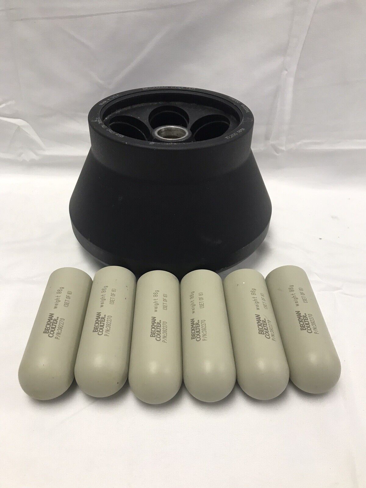 Beckman Coulter FX6100 Fixed Angle Rotor with 15mL Adapters 392270 for X-12