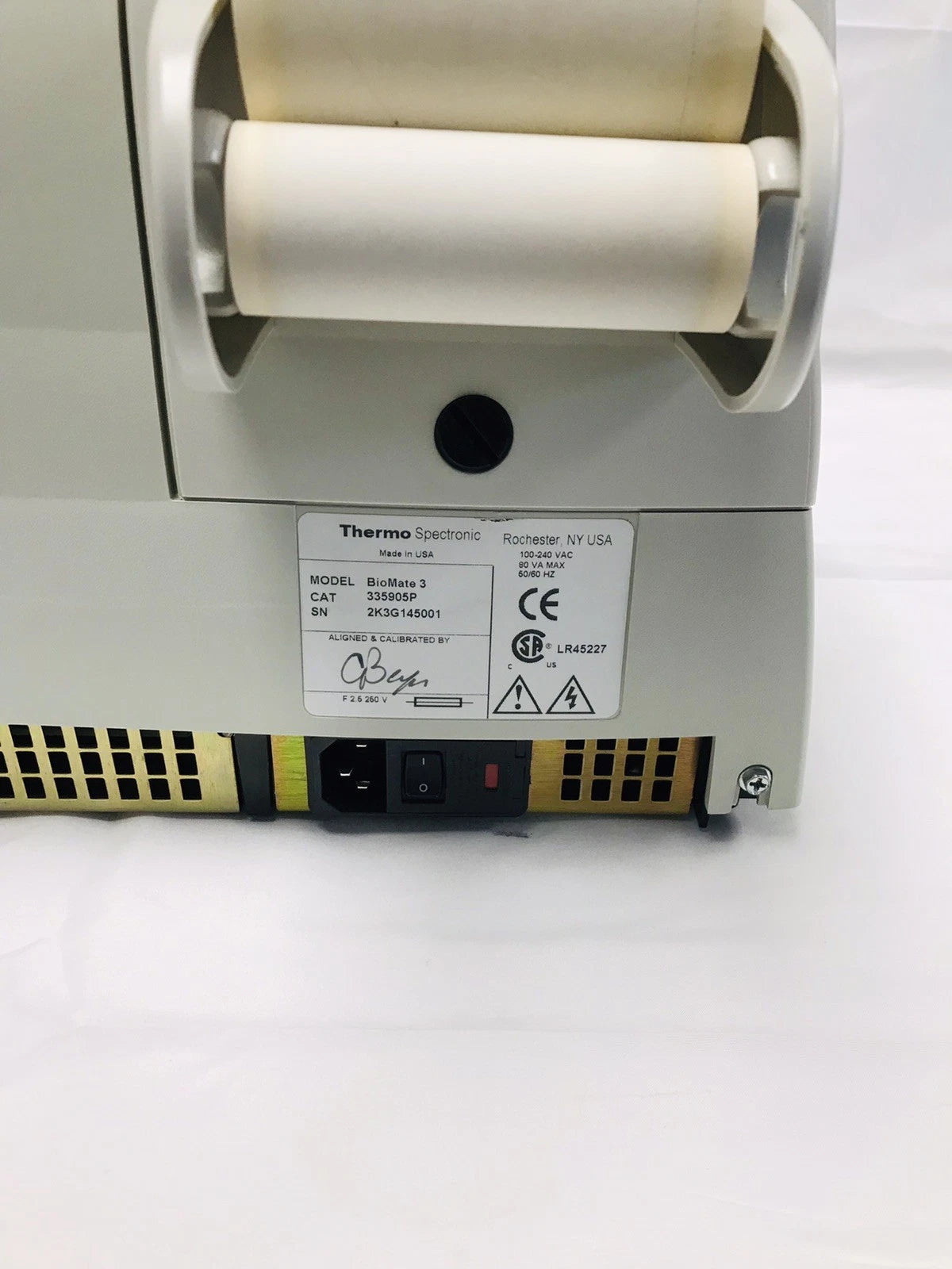 Thermo Scientific Biomate 3 UV Visable Spectrophotometer 335905P w/ Printer