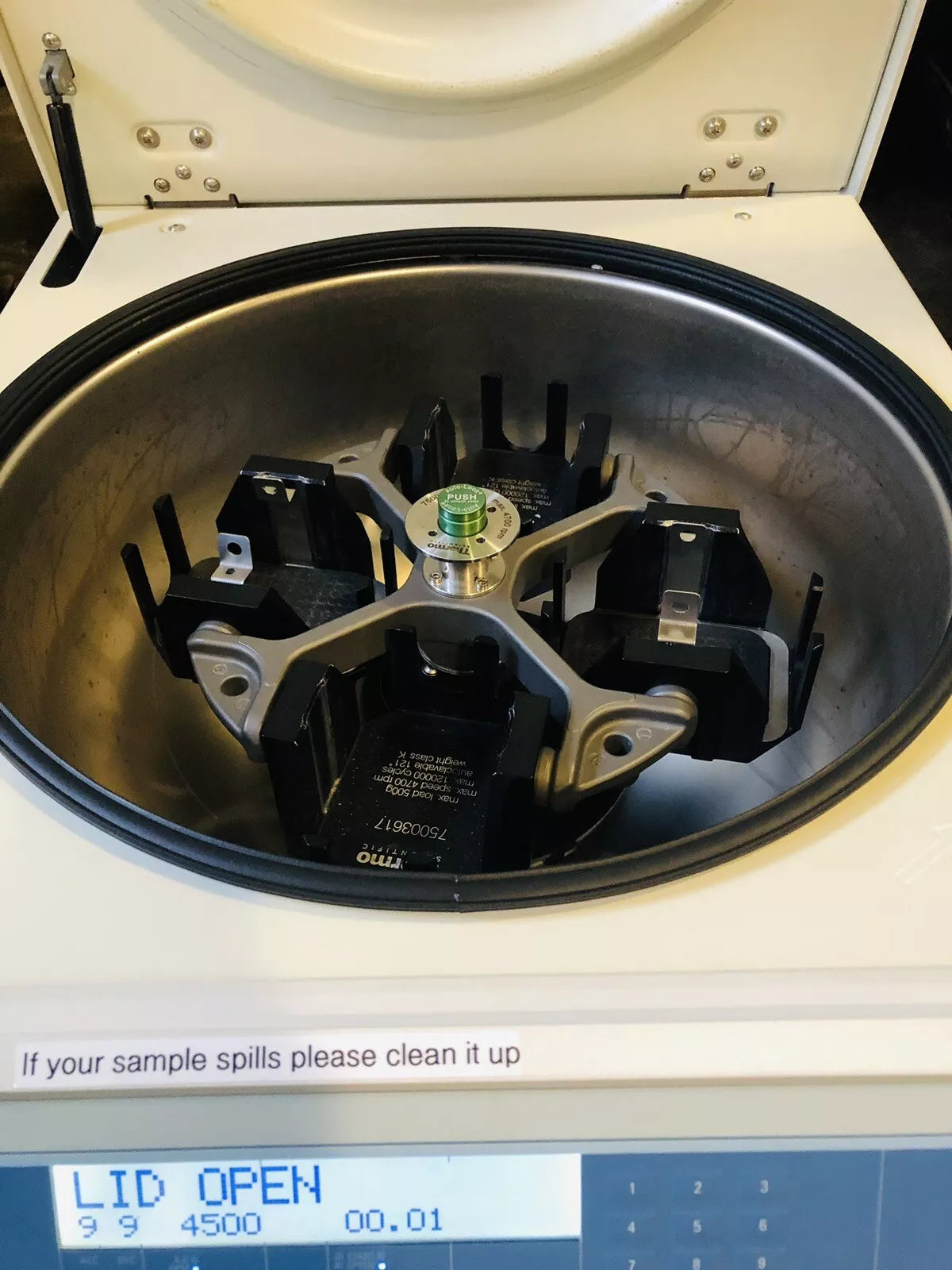 Thermo Scientific LEGEND XT Centrifuge With Rotors & Plate Carriers Tested