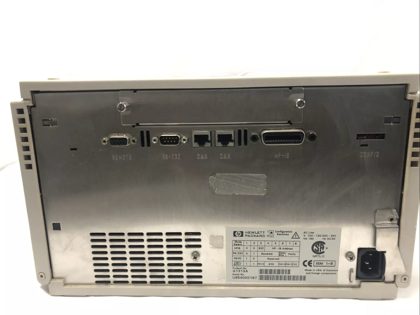 Agilent Hewlett Packard Series 1100 HP G1313A ALS AutoSampler As Is For Parts Units 1
