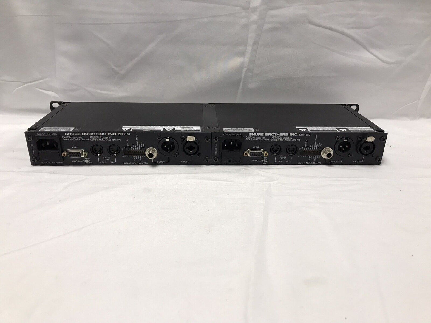 Shure DFR11EQ Digital EQ + Feedback Reducer & UA507 Dual Rack Mount