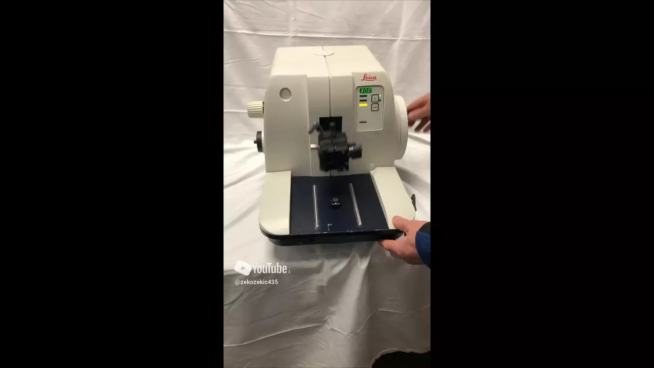 Leica RM 2145 Manual Rotary Microtome Tested Working Video