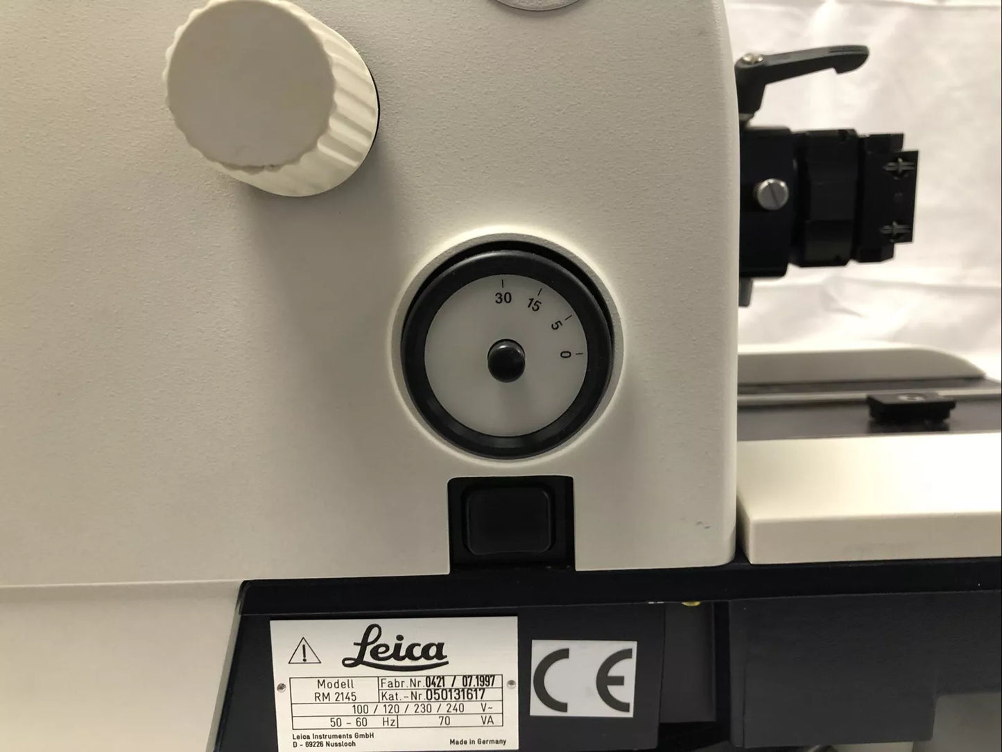 Leica RM 2145 Manual Rotary Microtome Tested Working Video