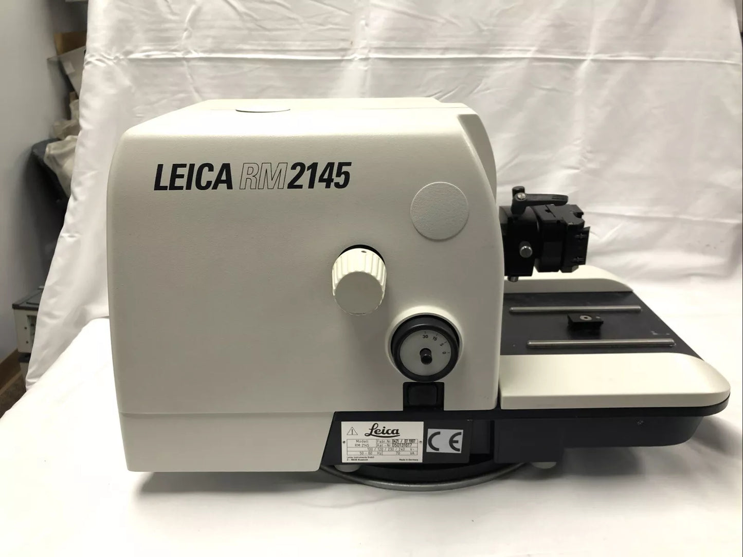 Leica RM 2145 Manual Rotary Microtome Tested Working Video