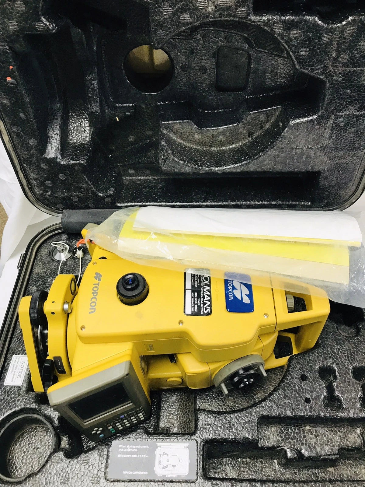 Topcon GTS-723 Total Station Surveying Complete Tested Working