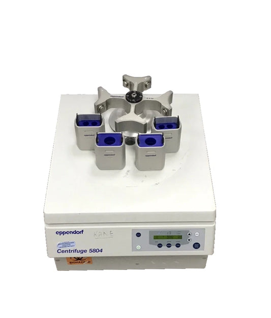Eppendorf 5804 Centrifuge Lab Equipment A-4-44 Rotor Buckets Tested Working