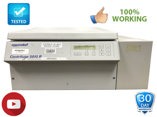 Eppendorf 5810R Refrigerated Centrifuge w/A-4-44 Rotor Tested Working No Bucket