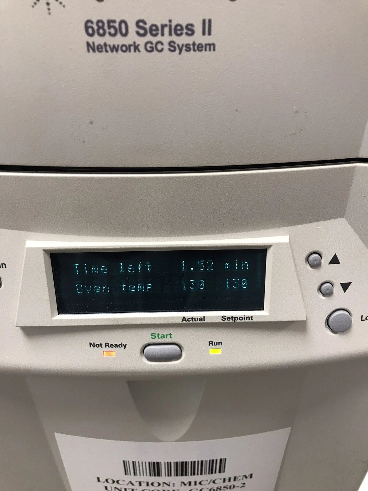 Agilent G2630B 6850 Series II Network GC System 6850A Gas Chromatograph