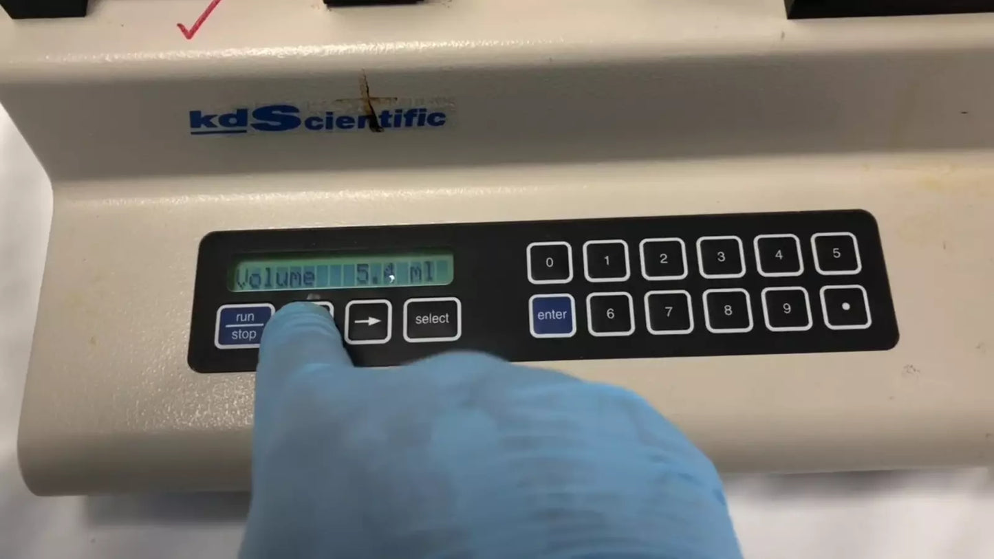 KD Scientific KDS 200 Dual Syringe Pump with Digital Display KDS200 Tested Working Video
