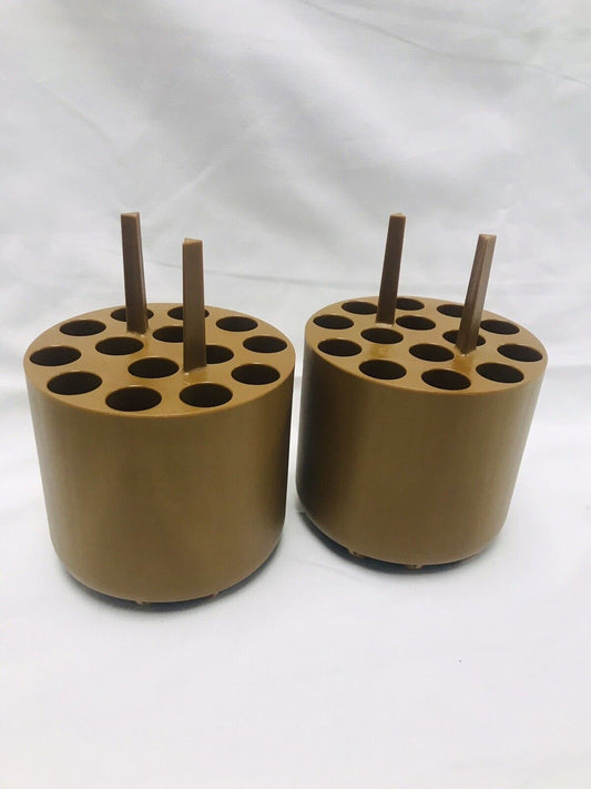 Pair of Thermo Scientific 75003639 Centrifuge Rotor 14 x 15mL Tube Adapter