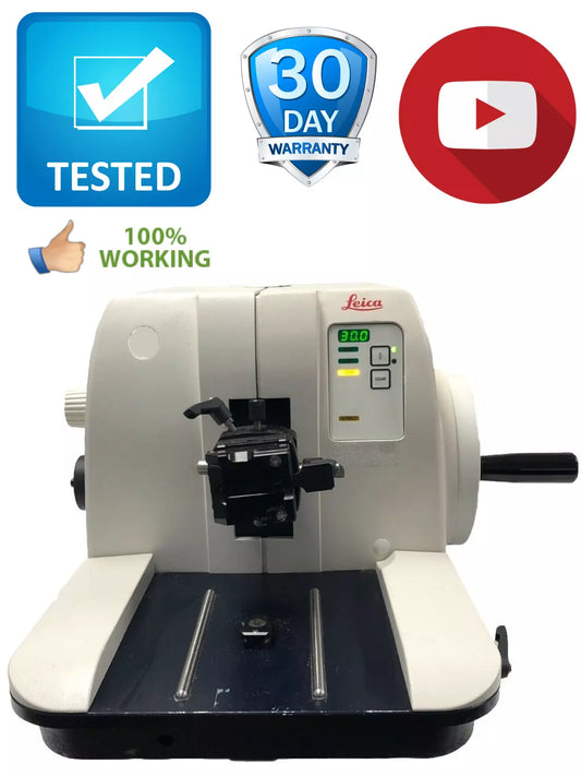 Leica RM 2145 Manual Rotary Microtome Tested Working Video