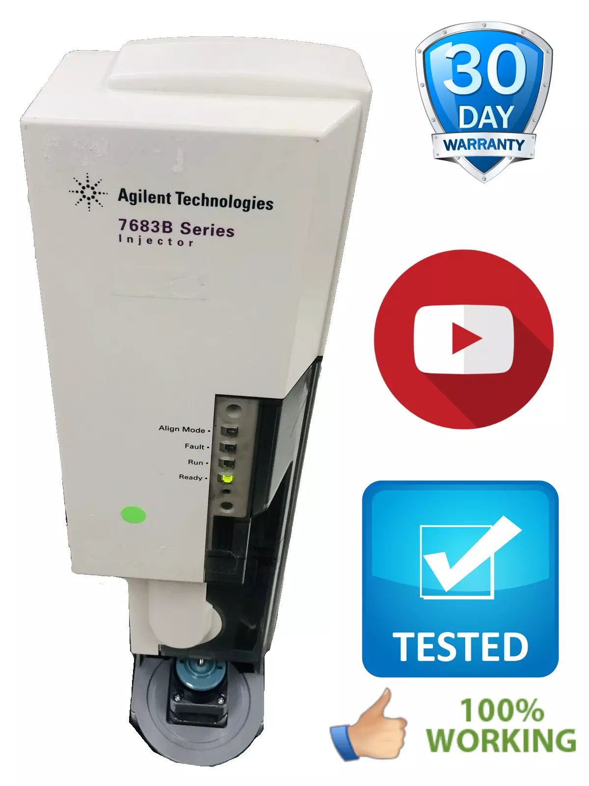 Agilent 7683B G2913A ALS Autosampler Injector for 6890 GC No Carousel