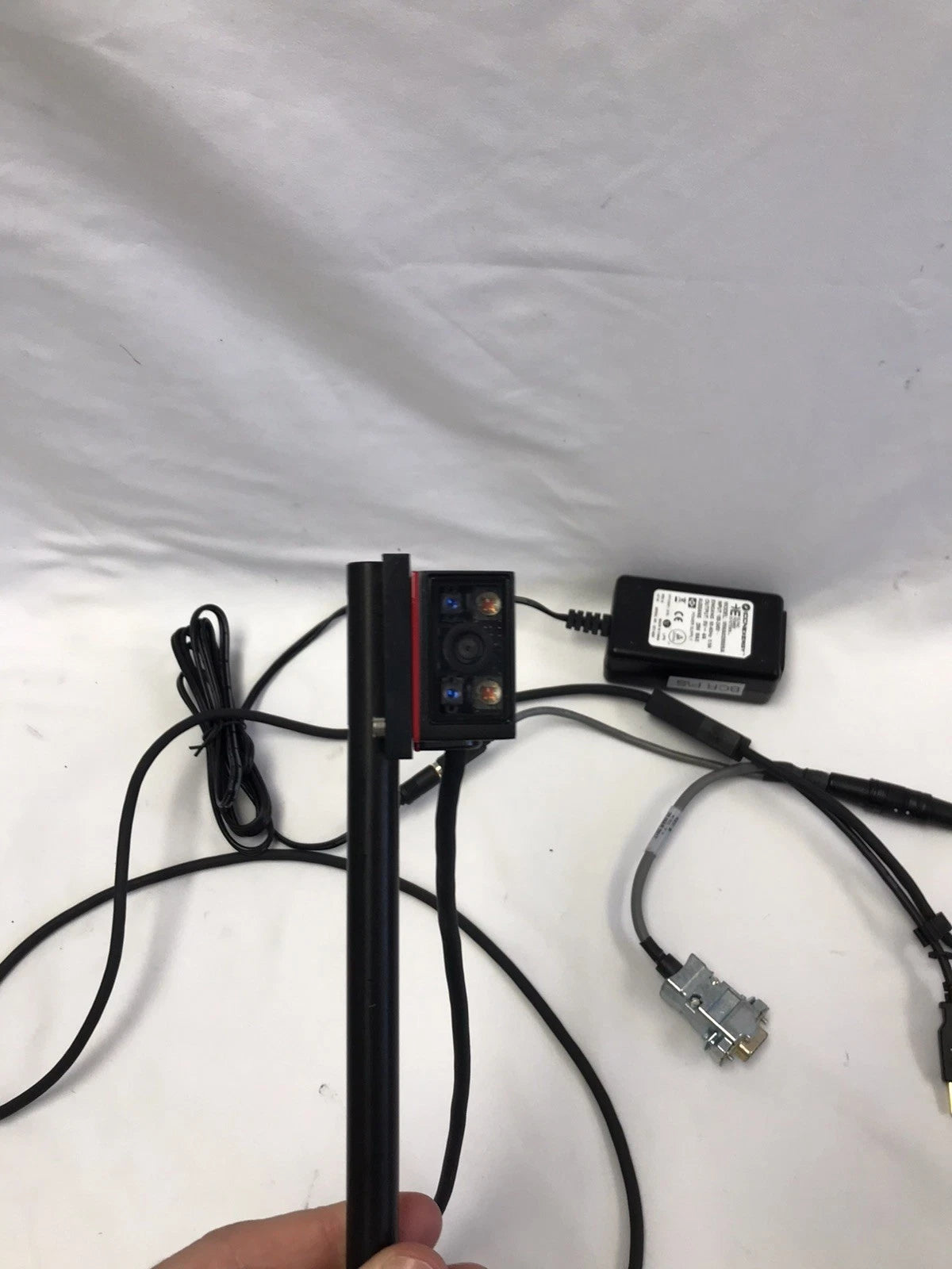 Keyence SR-710 Barcode Reader with Power Supply and Cords Tested Working Video