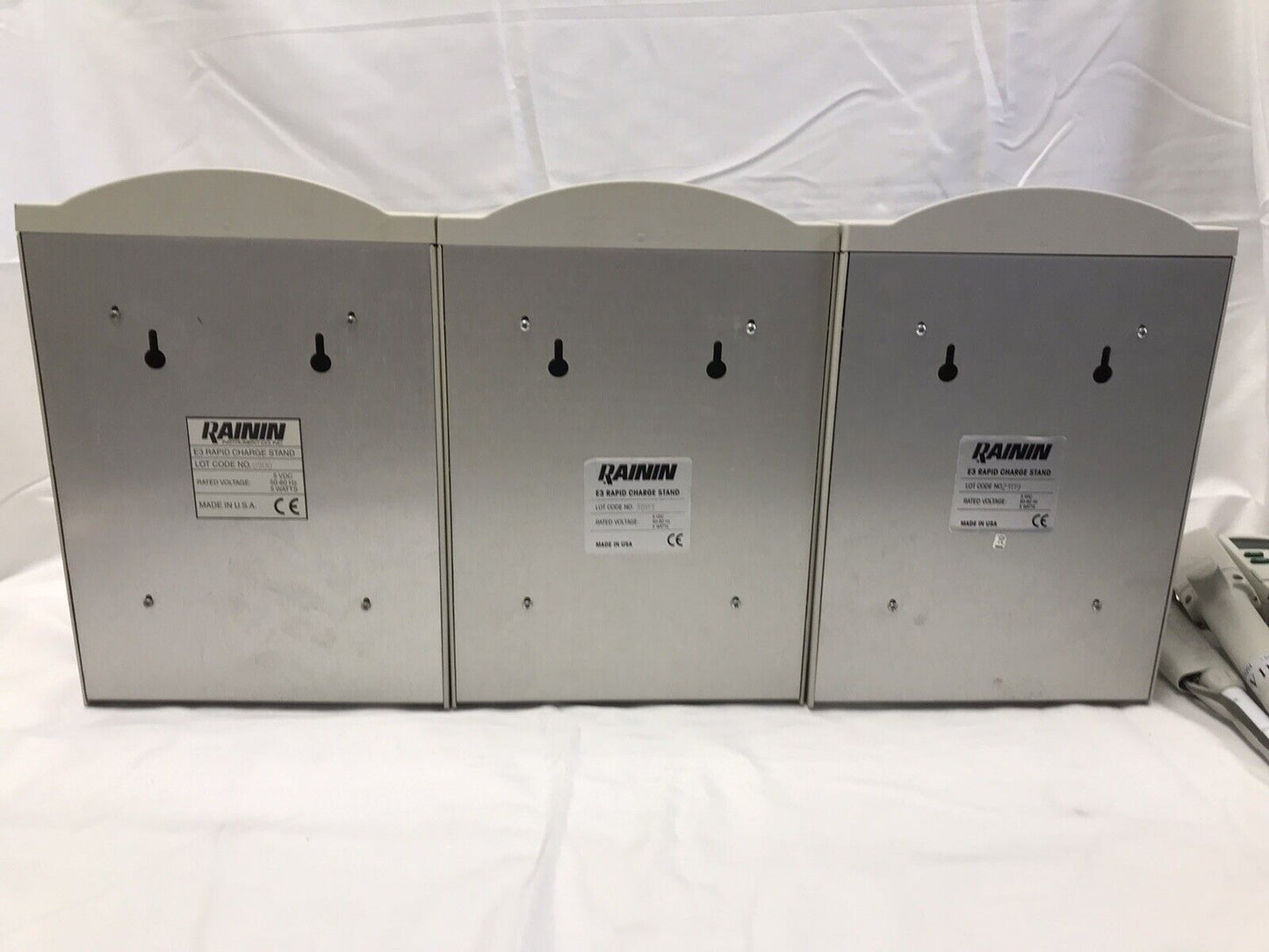 LOT of 6 - RAININ EDP3 Plus DIGITAL PIPETTES 2-5000 µL &3 E3 RAPID CHARGE STAND
