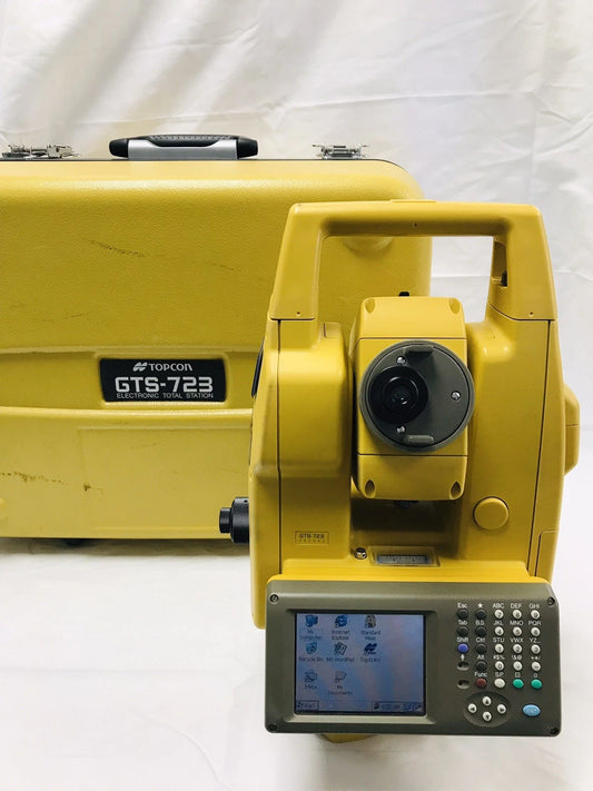 Topcon GTS-723 Total Station Surveying Complete Tested Working