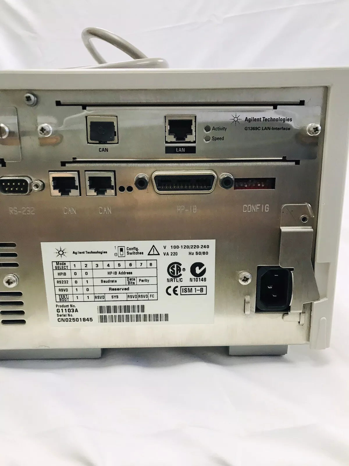 Agilent 8453 Uv-Visable Spectrophotometer with Peltier Cell Holder G1103A Tested