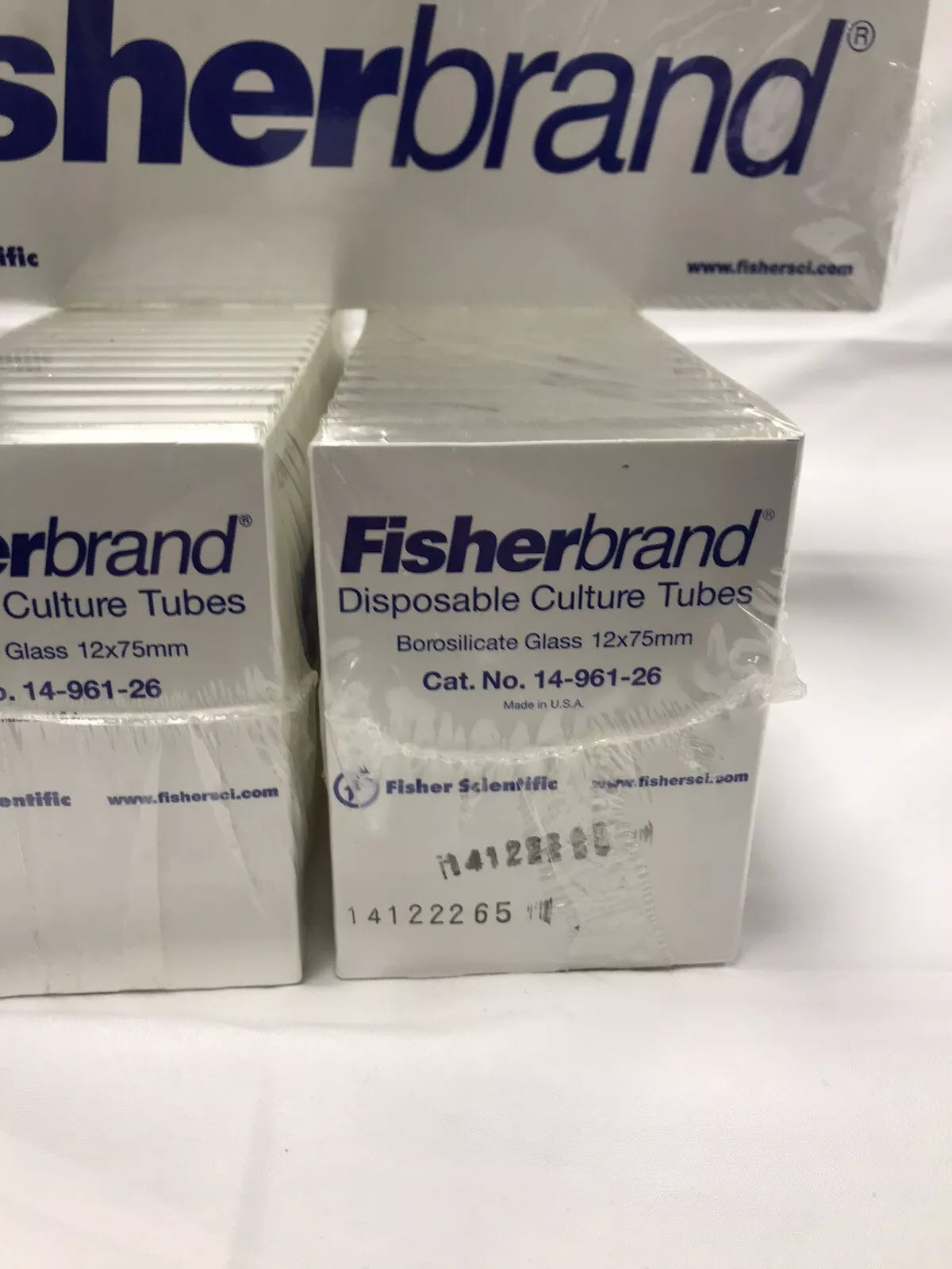 Fisherbrand 14-961-26 Disposable Culture Tubes 12x75mm - 250 Pack - LOT of 3
