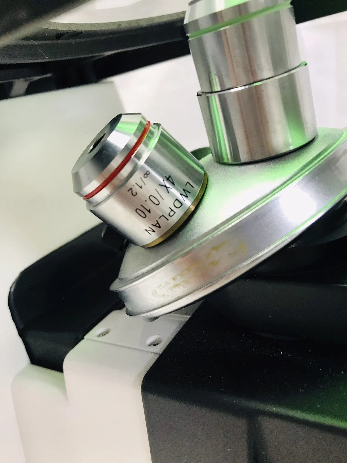 Fisher Micromaster Inverted Microscope 12575250 w/4x 10x 20x Objectives