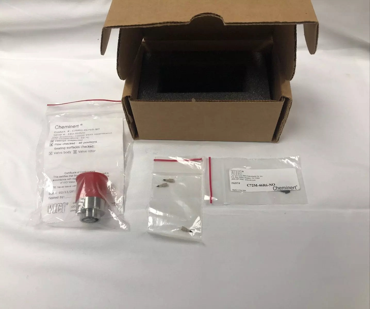 New VICI CHEMINERT C75MH-4676D 6 Positions Replacement Valve Set 10KPSI