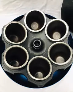 Beckman Coulter JLA-8.1000 Fixed-Angle Aluminum Rotor & 6x 1 Liter Canisters
