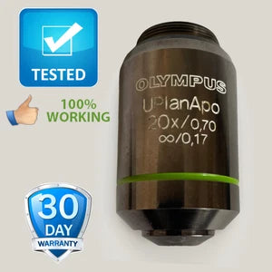 Olympus UPlanApo 20x/0.70 ∞/0.17 Microscope Objective For Bx Series