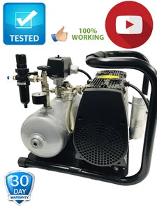 Gast Jun-Air OF302 -4B Oil-Less Air Compressor ( 120V, 12.2bar, 4-Liter Tank )