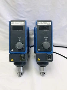 Lot of 2 IKA Eurostar 60 Digital Overhead Stirrer 30-2000rpm 4446001 For Parts
