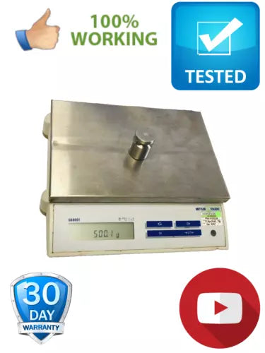 Mettler Toledo SB8001 13x5x9" Platform Balance Scale 8.1kg 0.1g Tested Video