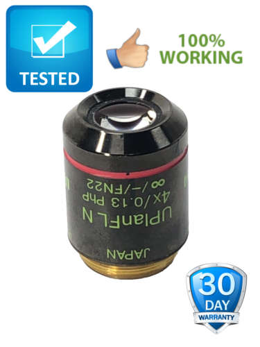 Olympus Objective UPlanFl N 4x PhP FN2 USI2 Phase Contrast Tested Working