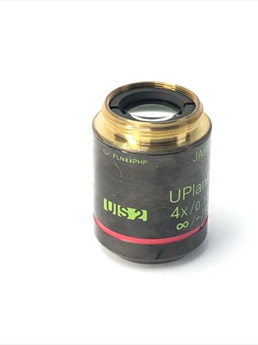 Olympus Objective UPlanFl N 4x PhP FN2 USI2 Phase Contrast Tested Working